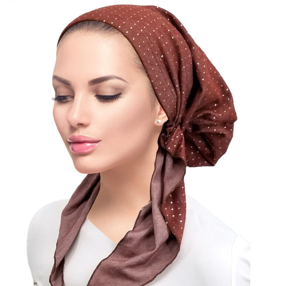 3925 Pretied Head Scarf Lightweight Pretied Bandana Tichel Head Scarves